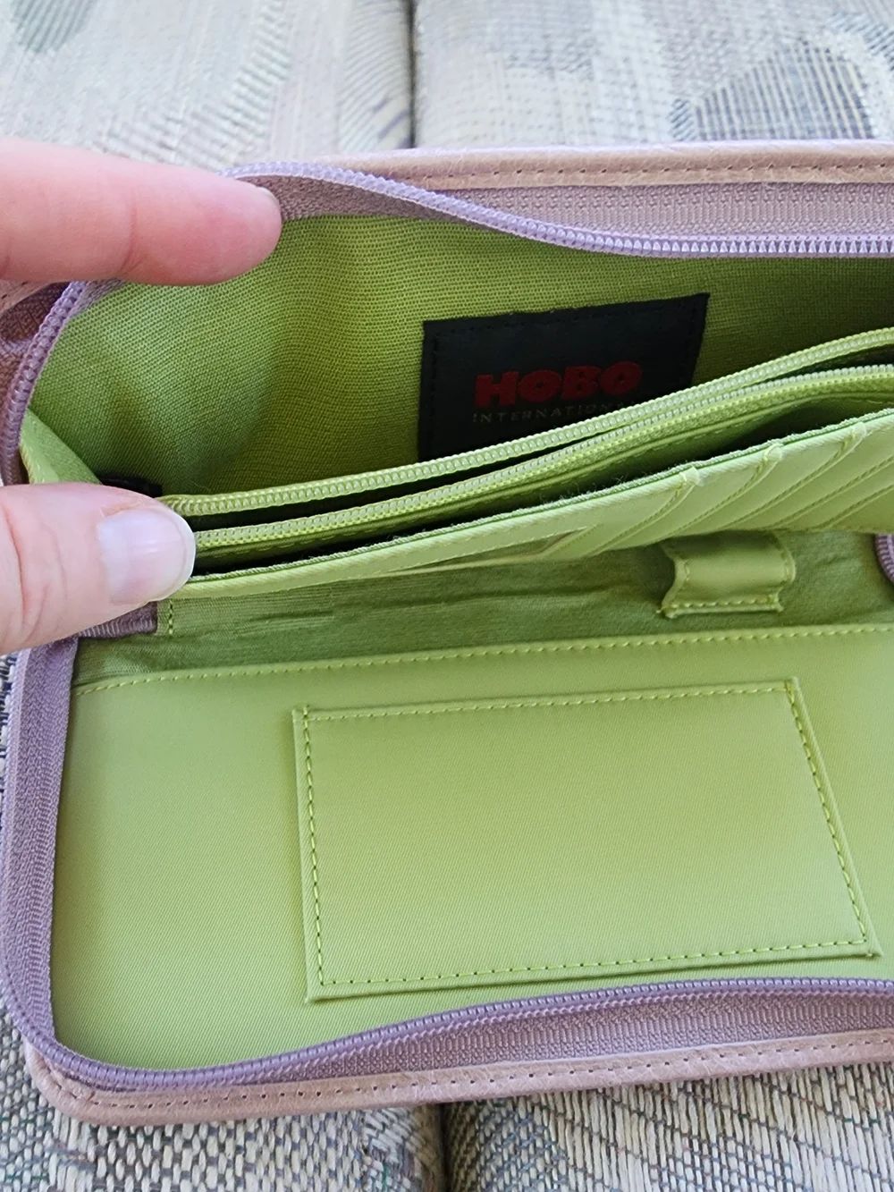 HOBO Quilted Wallet LILAC